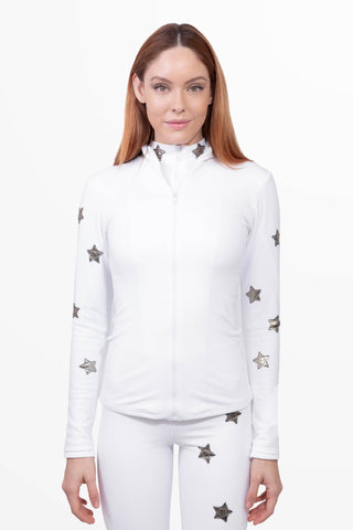 New Saint Moritz Giacca Termica Bianca e Oro Lunga