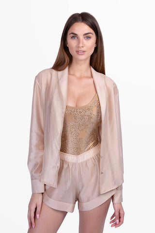 Costume Intero Diamond in Lycra Setata