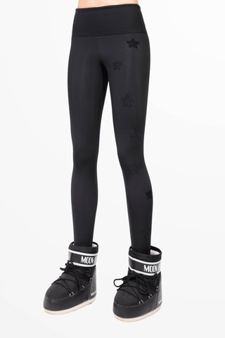 Icefall Winter Leggings da Sci Super Warm Nero e Argento