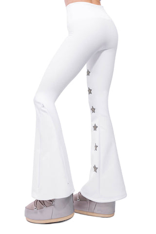 Megeve Winter Leggings da Sci Super Warm Bianco e Oro