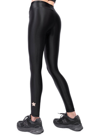 Cometa Leggings in Lycra Setata Stelle Oro