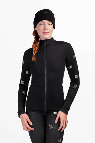New Saint Moritz Giacca Termica Nera e Oro Lunga