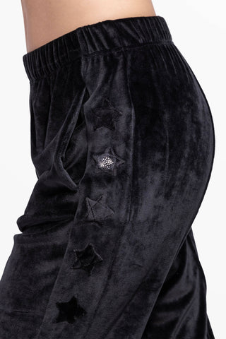 Sunday Diamond Pantalone Tuta in Ciniglia Soft-Touch