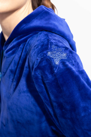 Sunday Diamond Tuta Completa in Ciniglia Soft Touch Blu