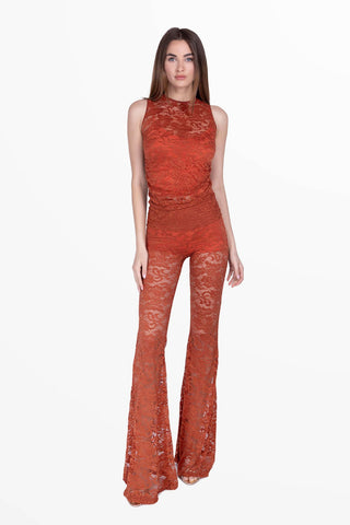 Transparence Tank Top in Pizzo