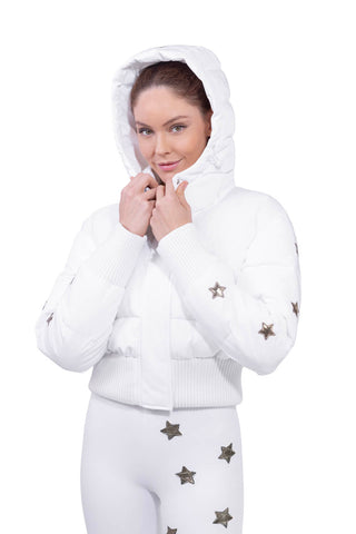 Megeve Giacca da Sci Cropped White