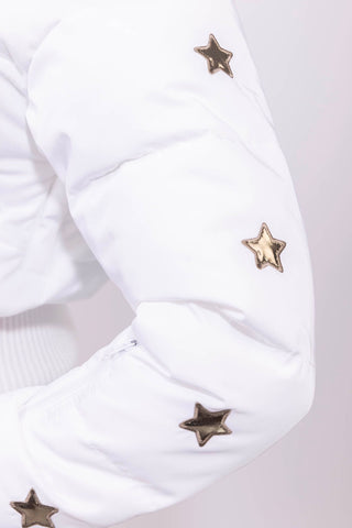 Megeve Giacca da Sci Cropped White