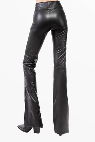 Mira pantalone in ecopelle con Stelle