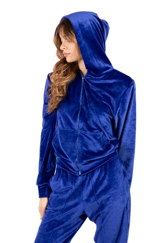 Sunday Tuta in Ciniglia Soft-Touch Blu