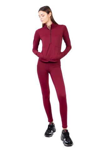 Pro Five Fit Maglia Bordeaux