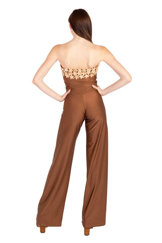 Fascia di Stelle jumpsuit  Braun-goldener